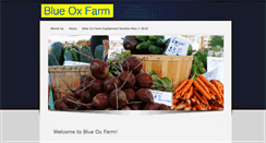 Desktop Screenshot of blueoxfarm.com