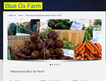 Tablet Screenshot of blueoxfarm.com